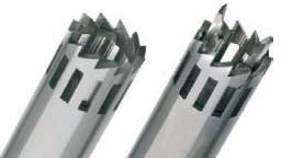 Aggregate of the high-frequency homogenizer with short blades (left) and with protruding blades (right)  Sample Preparation and Titration