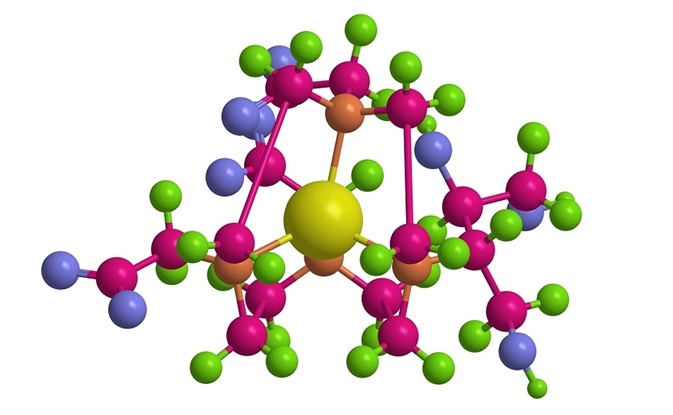 Molecular structure of Gadobutrol (Gadovist) - gadolinium containing MRI contrast agent.