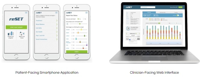 reSET® for Substance Use Disorder. Image Credit: Pear Therapeutics, Inc.