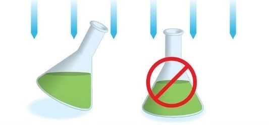 Biological safety cabinet reducing spills