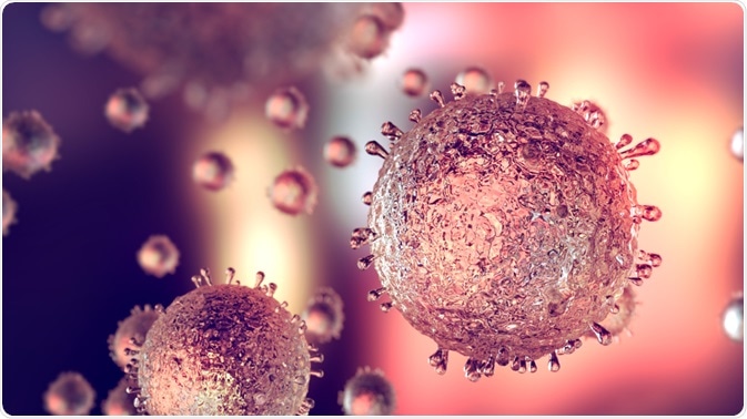 Abstract illustration of a virus