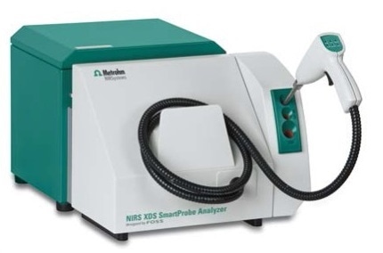 The NIRS XDS SmartProbe Analyzer was used for spectral data acquisition over the full range from 400 nm to 2500 nm.