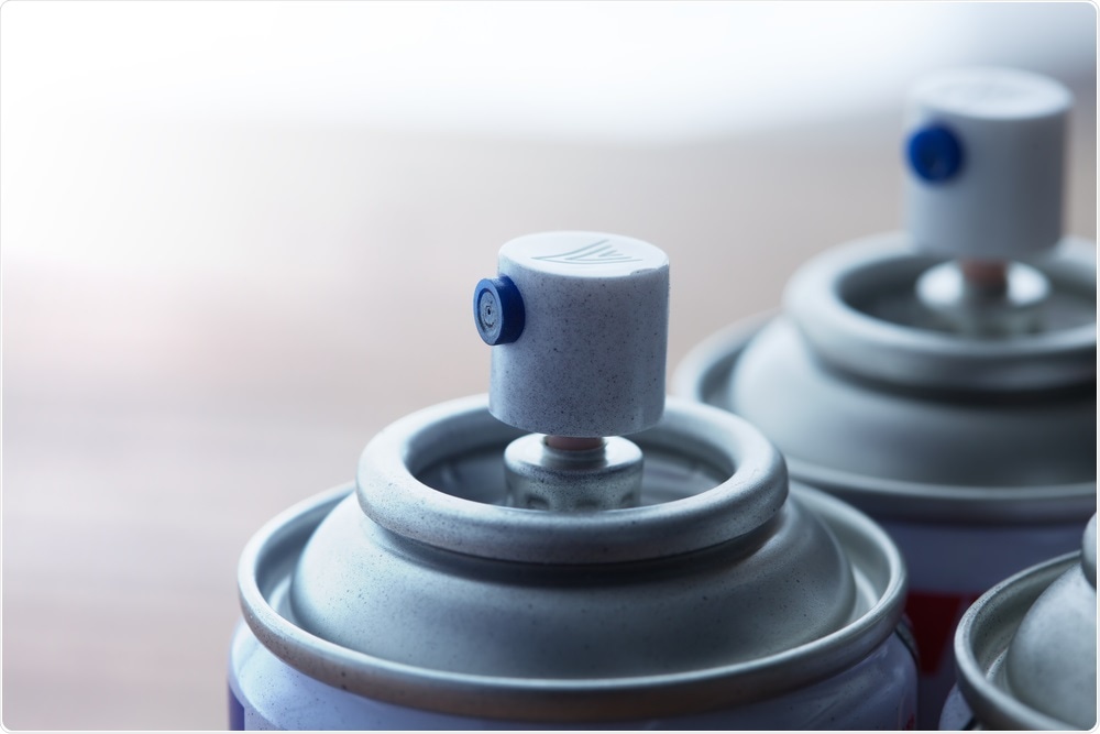 Aerosol cans - used for chroming