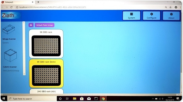 Reading 2D-barcoded tubes directly at the point of storage or retrieval
