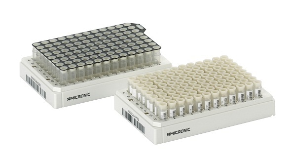 Micronic offers new 96-well format Push Caps for external thread tubes