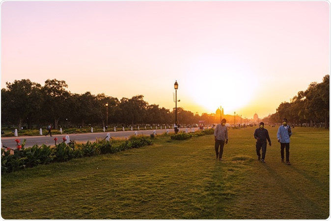 New Delhi, India - March 16, 2020, People wearing masks due to Covid-19 virus outbreak in India. Image Credit: Deepak Bhoj / Shutterstock