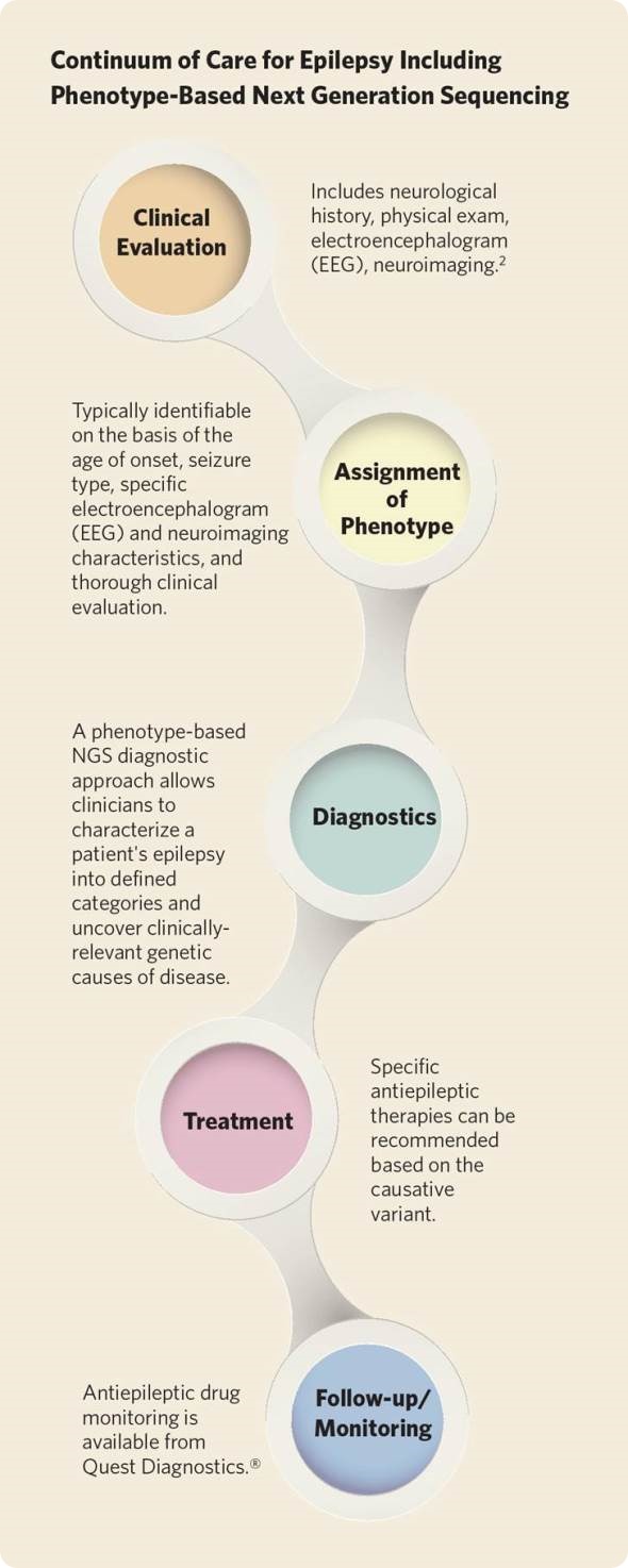 Epilepsy infographic from Quest Diagnostics