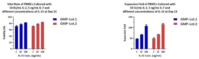 Human IL-15 protein with GMP certification