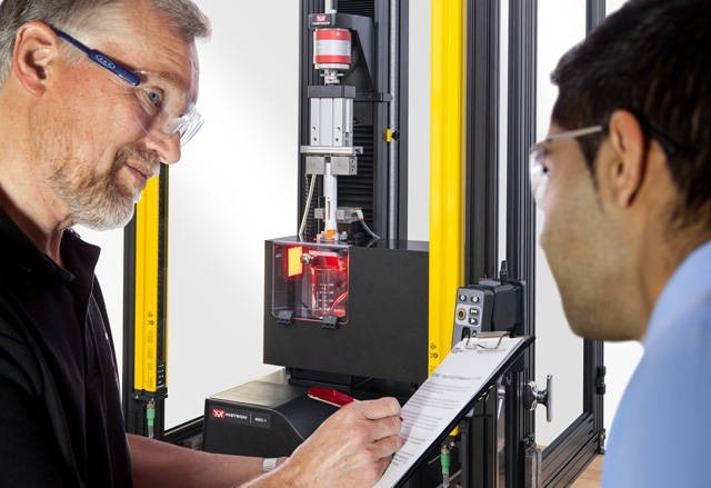 Autoinjector testing system for pharmaceutical applications