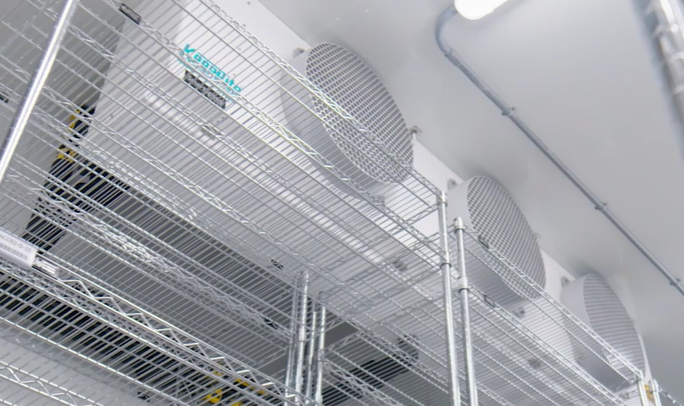 Freezer rooms for blood plasma, biologics and reagents