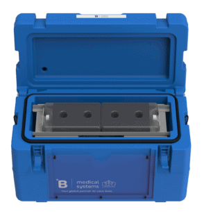 Temperature-controlled blood transport boxes for safe medical use