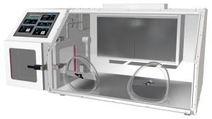 Shel Lab Bactron 300 glove box for anaerobic cell culture handling