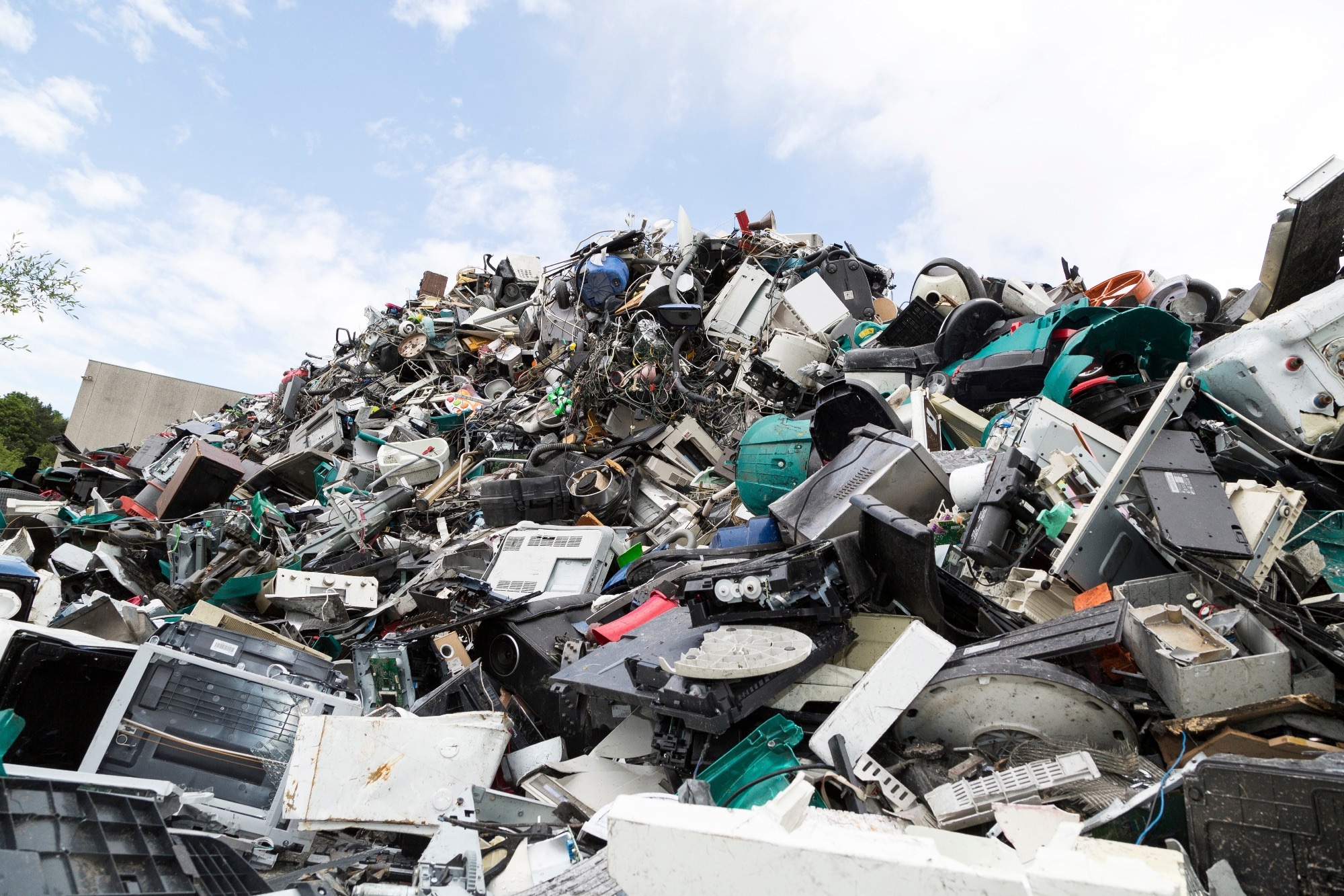 Electronic waste and garbage for recycling